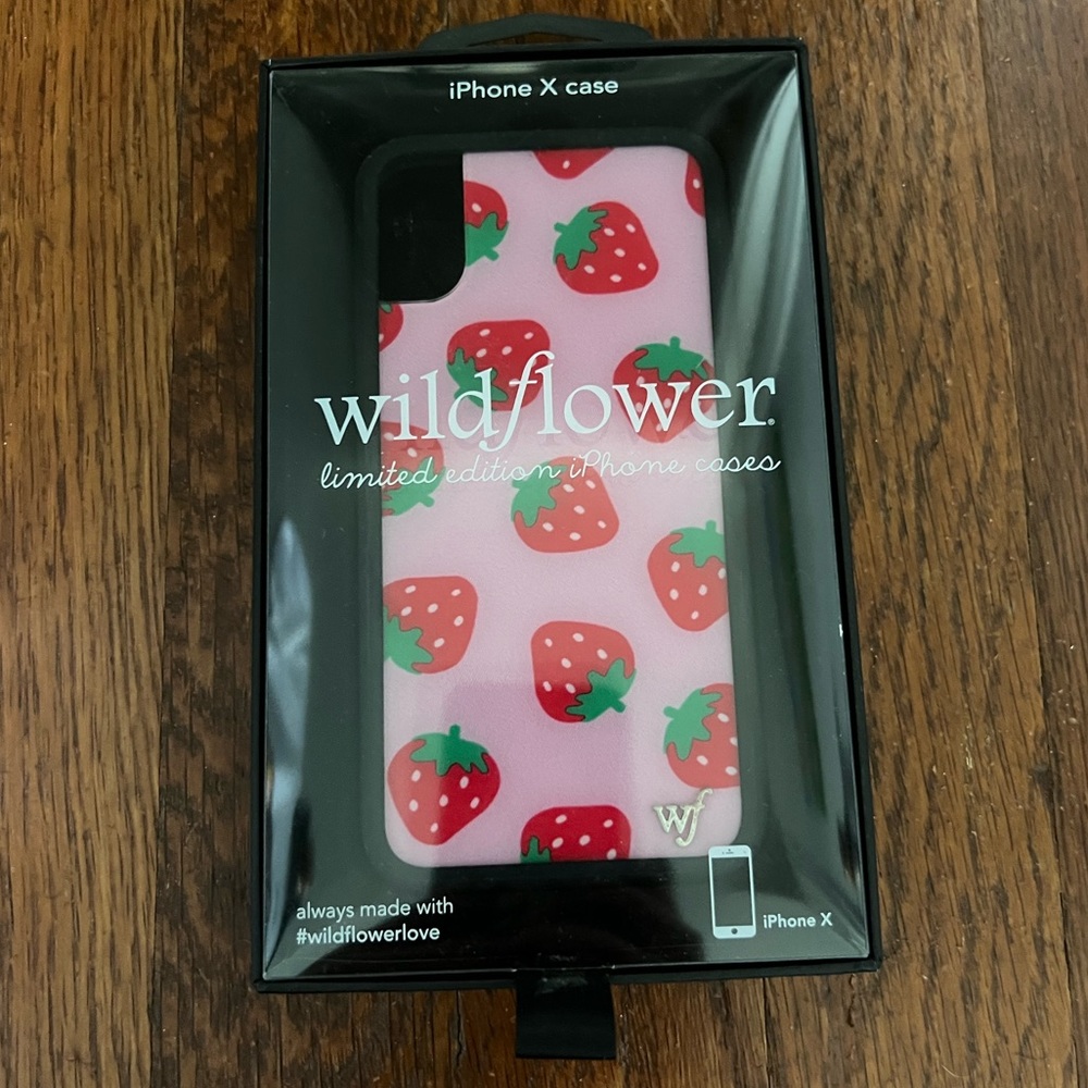 Strawberry wildflower phone case iphone X/XS